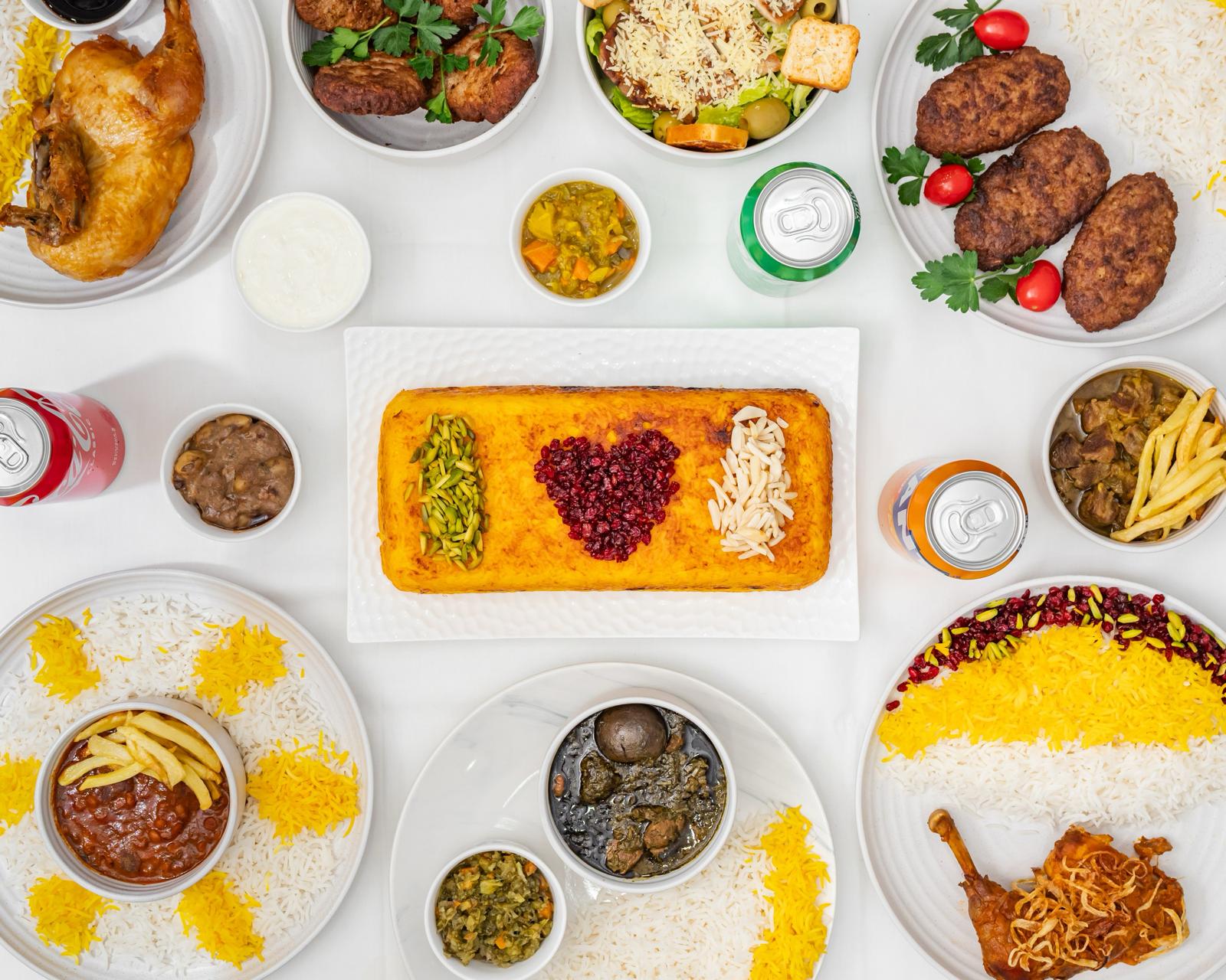 Fresh homemade Persian meal